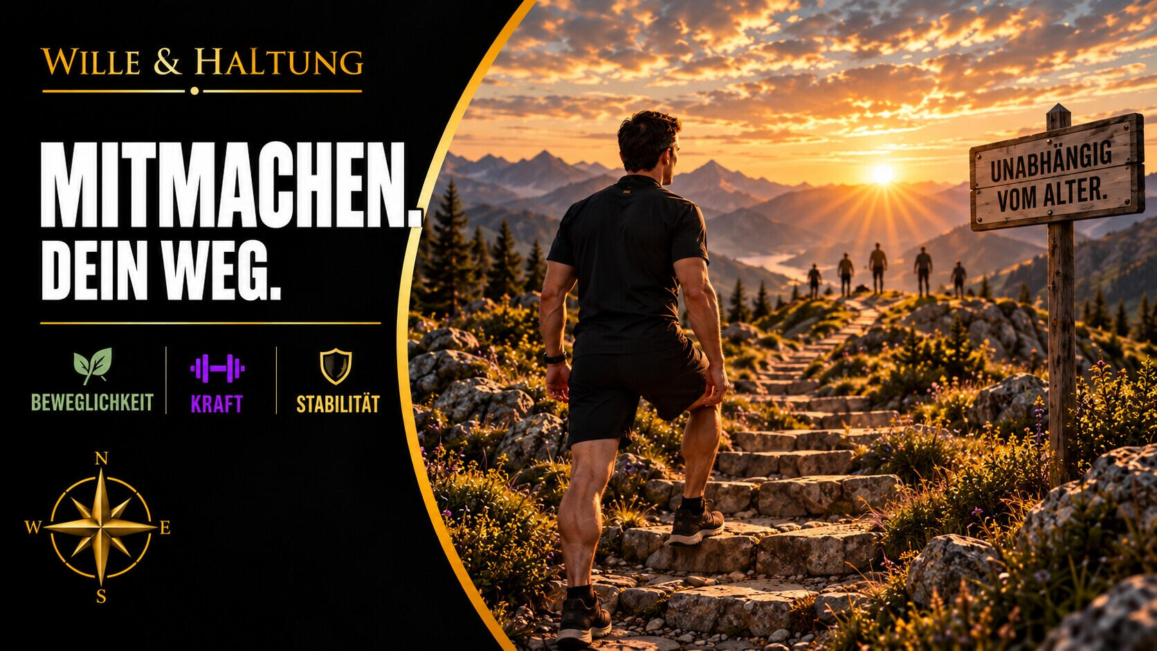 Wille & Haltung Wille & Haltung – Willenskraft, Widerstandskraft und gesundes Altern